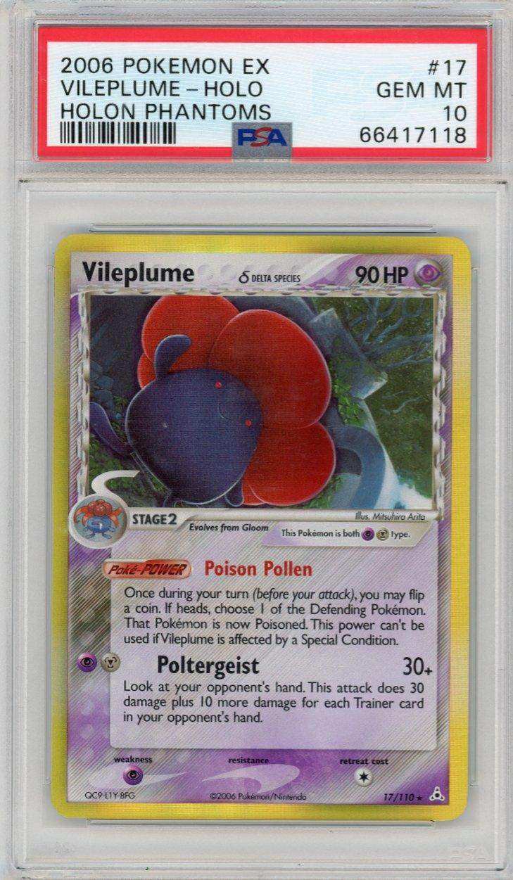 2006 PokéMon TCG Vileplume #17 PSA 10