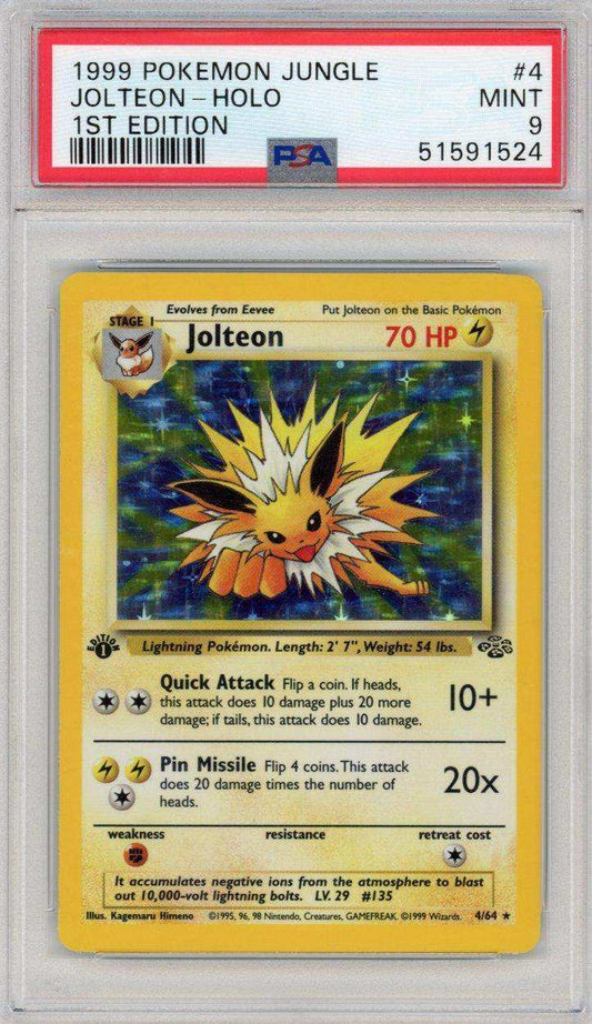 1999 Pokemon Jungle Jolteon #4 PSA 9