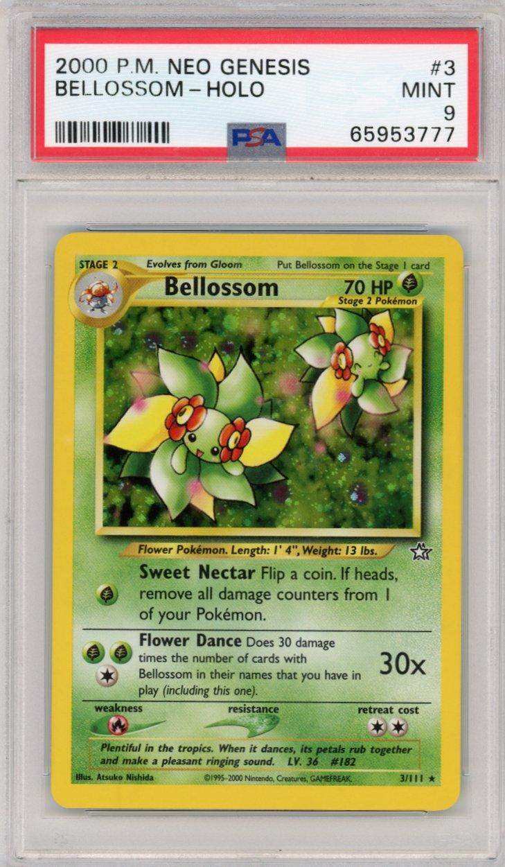 2000 PokéMon TCG Bellossom #3 PSA 9