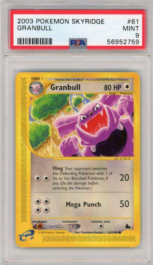 2003 PokéMon TCG Granbull #61 PSA 9