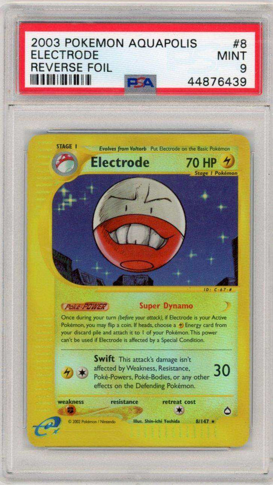 2003 Pokemon Aquapolis Electrode #8 Polish PSA 9