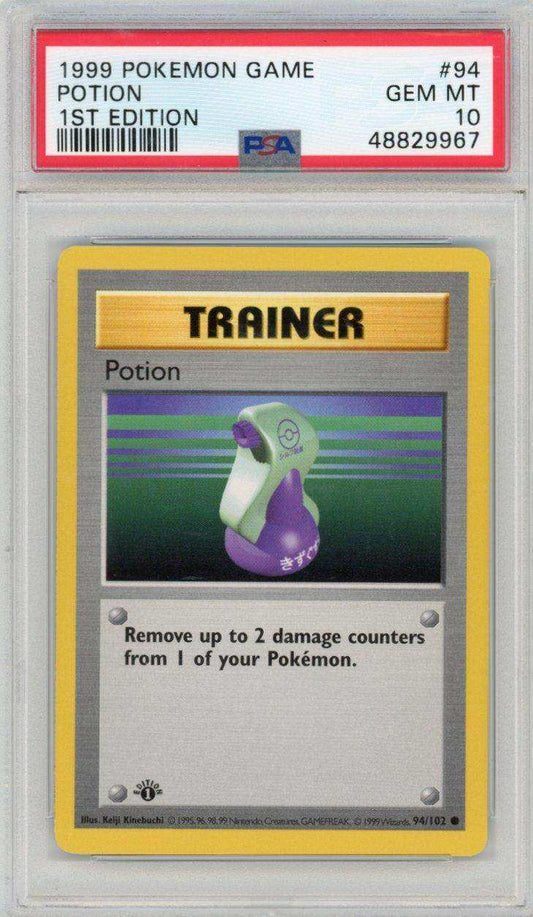 1999 Potion 1st Edition Pokemon Psa 10