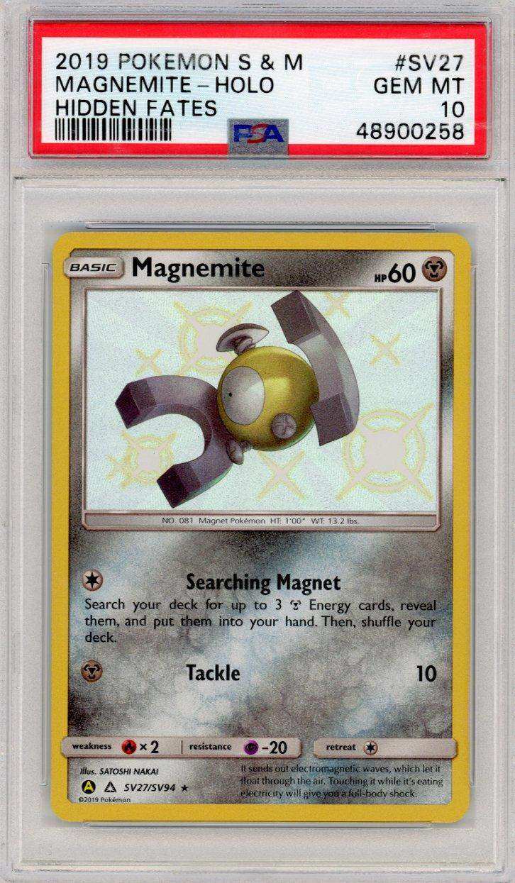 2019 PokéMon TCG Magnemite #SV27 Mongolian PSA 10