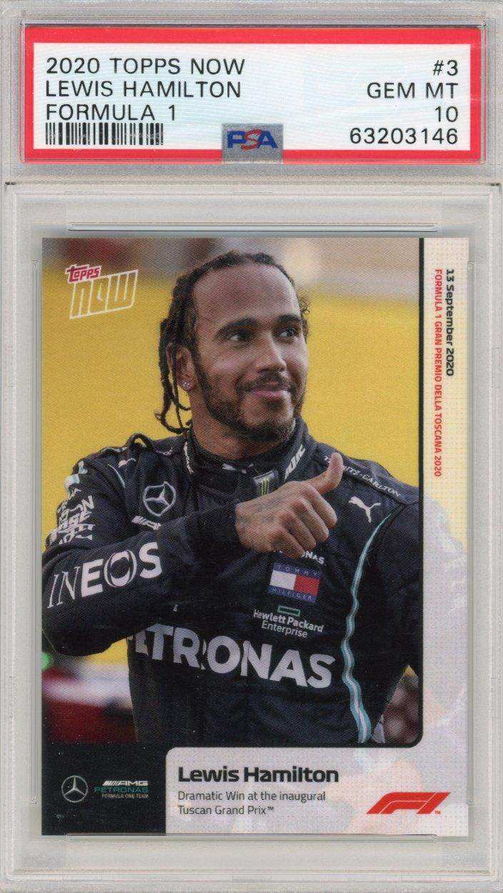 2020 Topps Now Formula 1 #3 Lewis Hamilton PSA 10