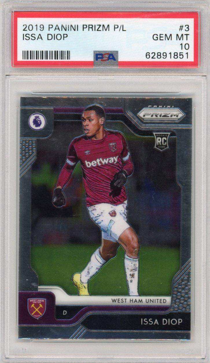 2019 Panini Prizm Premier League Issa Diop #3 PSA 10