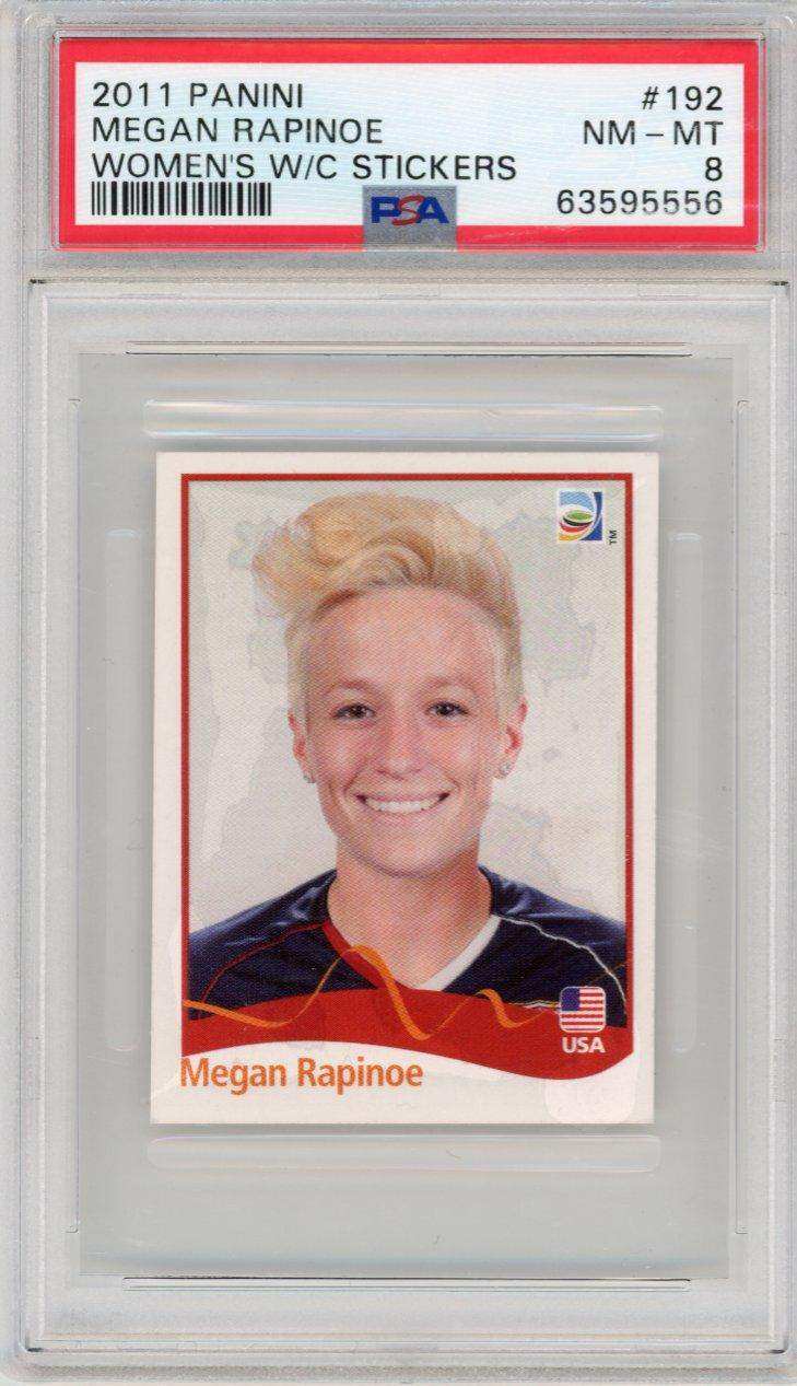 2011 Panini 192 Megan Rapinoe Women's W/c Stickers Psa 8