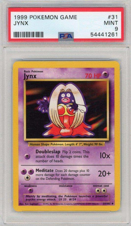 1999 PokéMon TCG Jynx #31 PSA 9