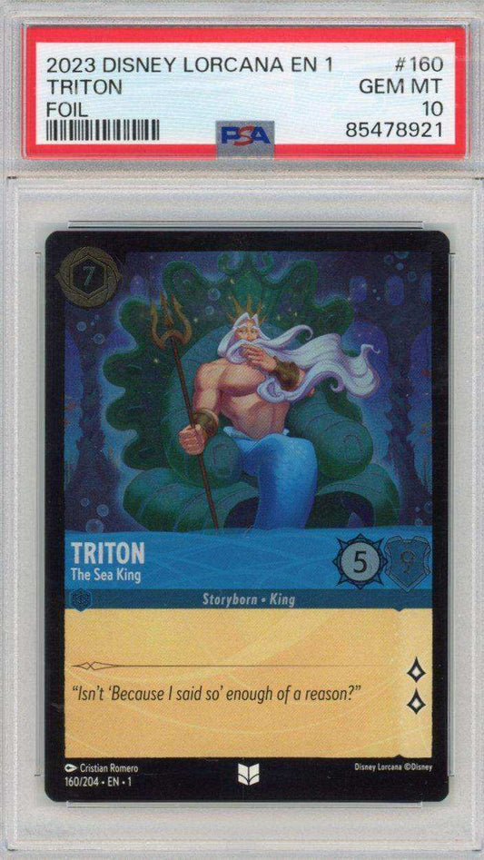 2023 Disney Lorcana TCG Triton #160 PSA 10