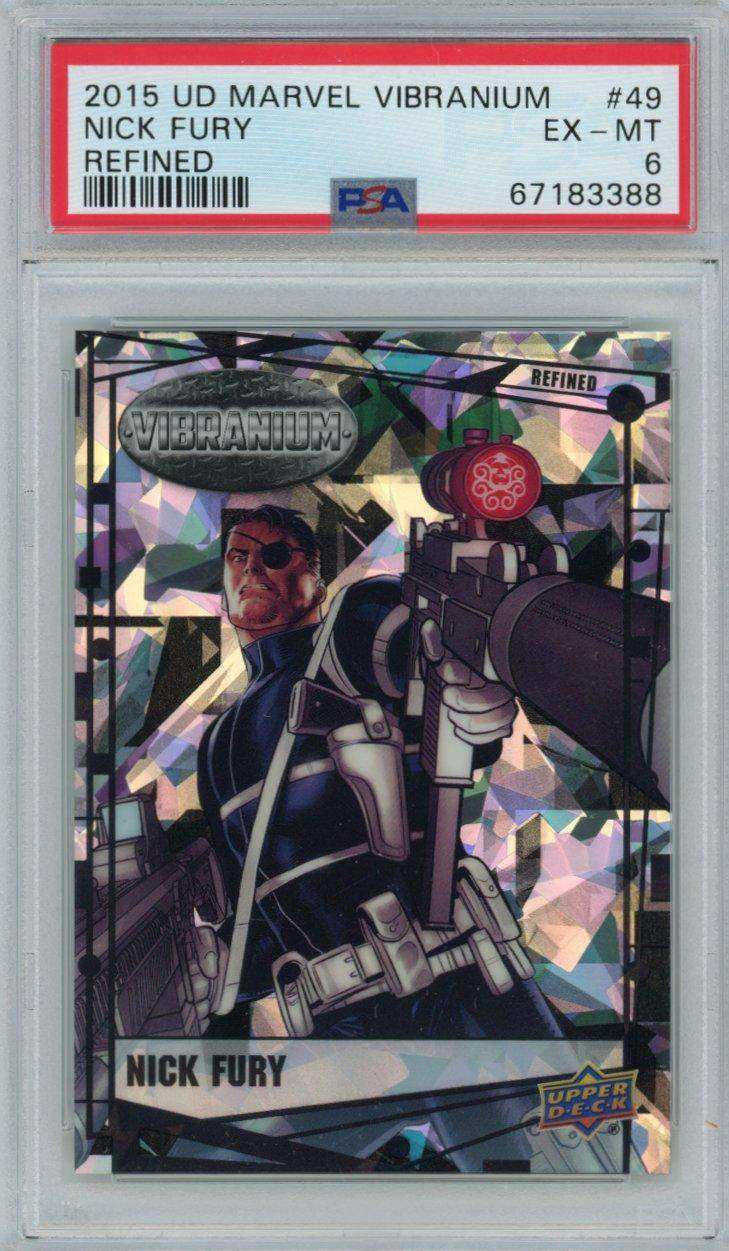 2015 Upper Deck Marvel Vibranium Refined 49 Nick Fury Psa 6