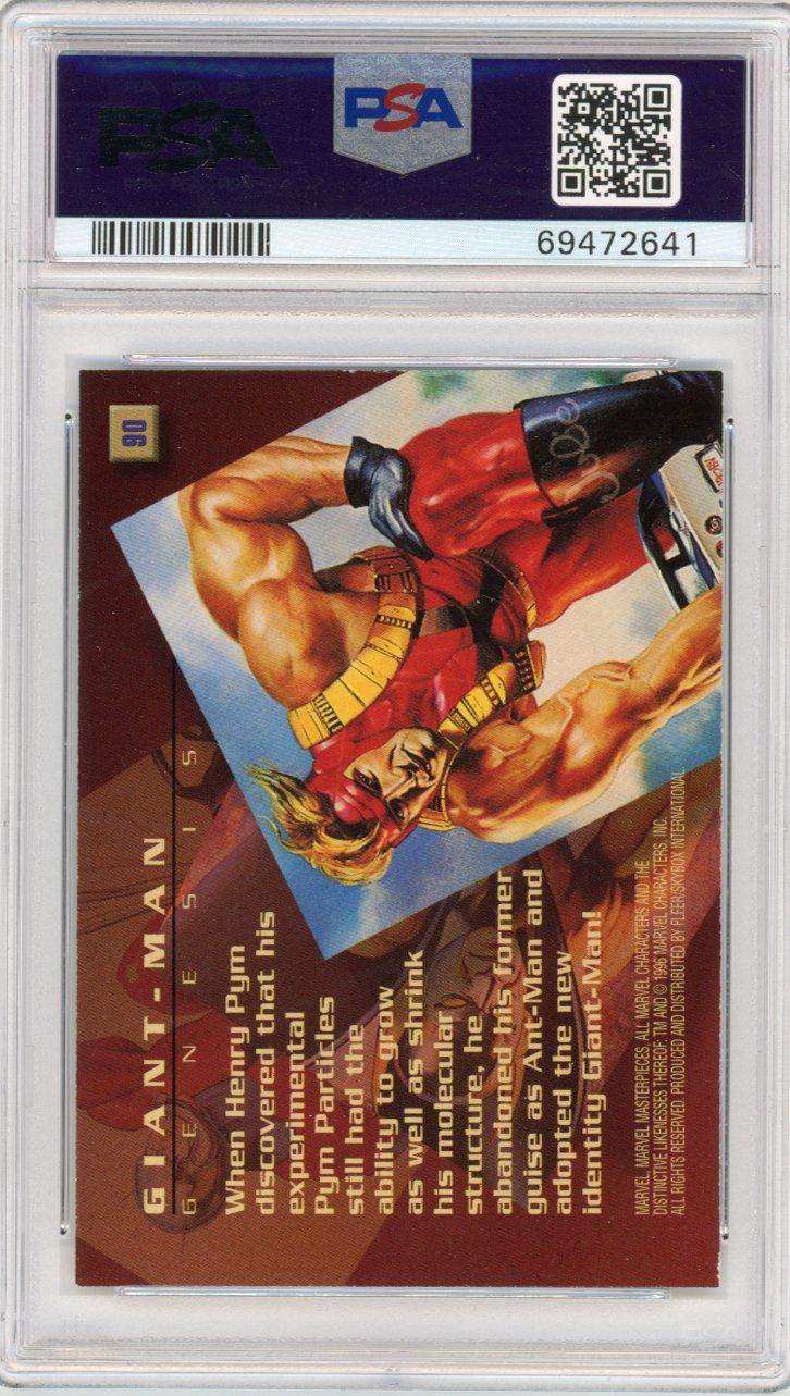 1996 Marvel Masterpieces 90 Giant-man Psa 7