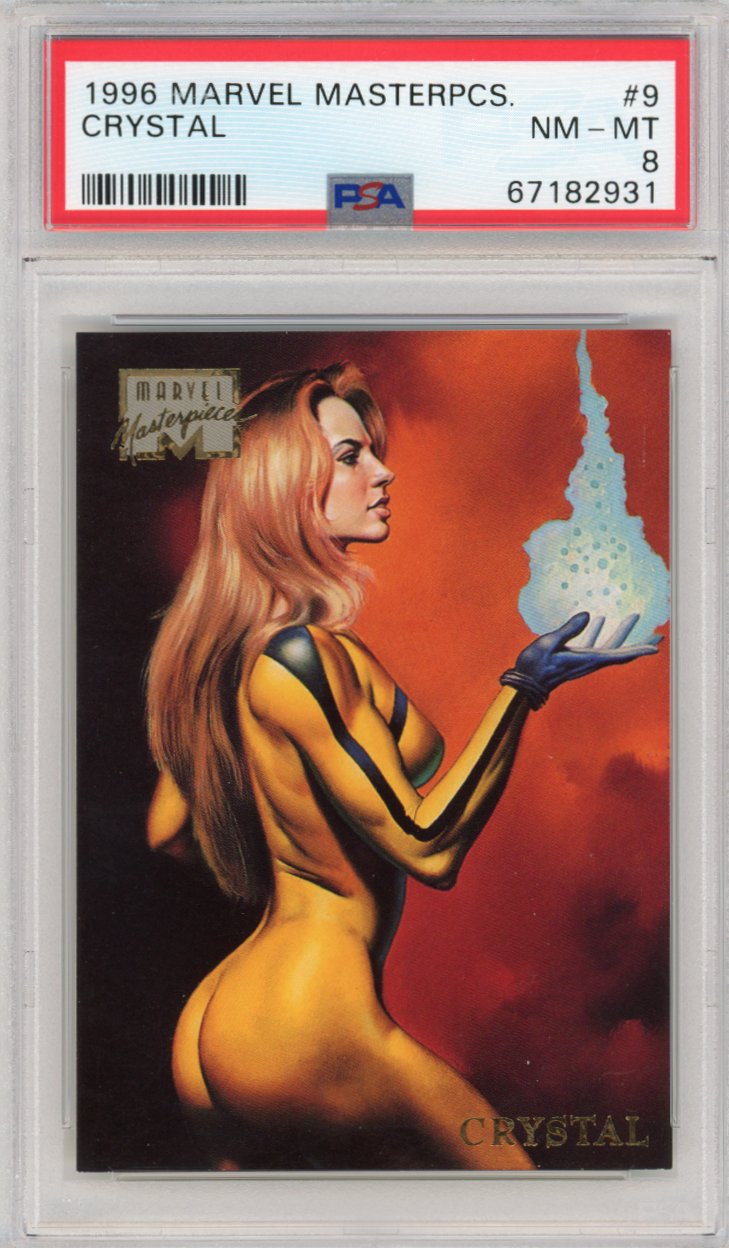 1996 Marvel Masterpieces 9 Crystal Psa 8