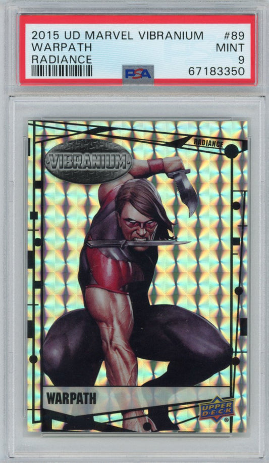 2015 Upper Deck Marvel Vibranium Radiance 89 Warpath Psa 9