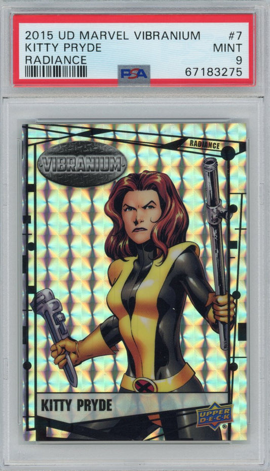 2015 Upper Deck Marvel Vibranium Radiance 7 Kitty Pryde Psa 9