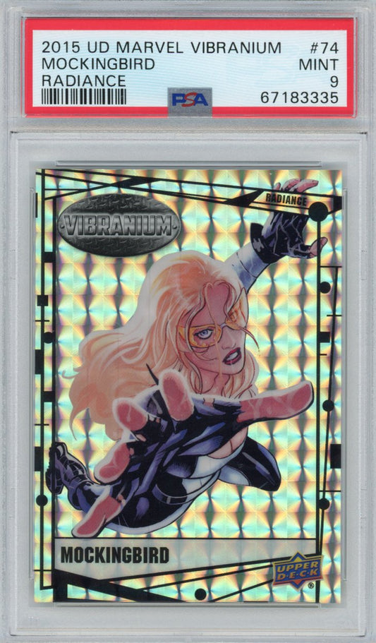 2015 Upper Deck Marvel Vibranium Radiance 74 Mockingbird Psa 9