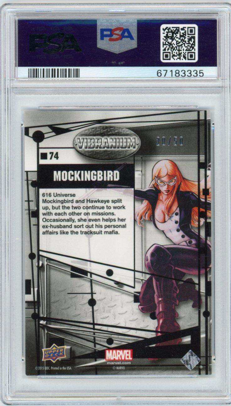 2015 Upper Deck Marvel Vibranium Radiance 74 Mockingbird Psa 9