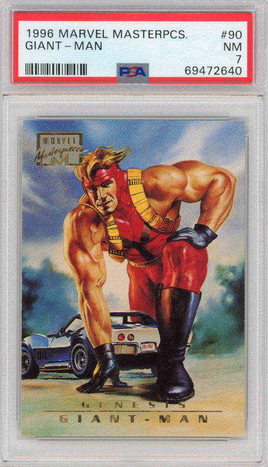 1996 Marvel Masterpieces 90 Giant-man Psa 7