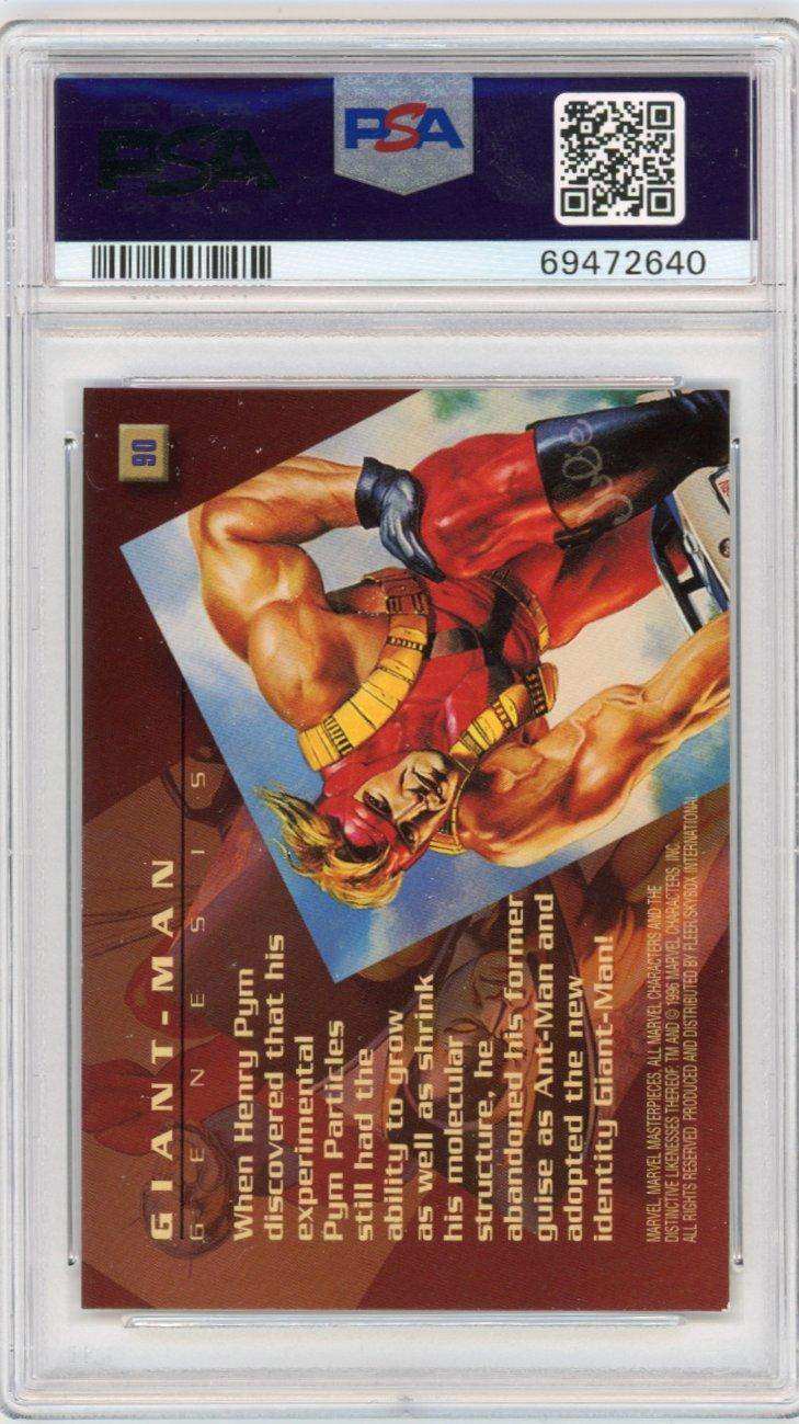 1996 Marvel Masterpieces 90 Giant-man Psa 7