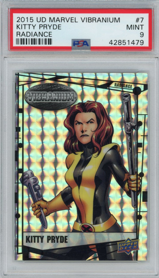 2015 Upper Deck Marvel Vibranium Radiance 7 Kitty Pryde Psa 9