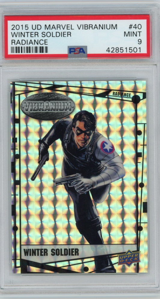 2015 Upper Deck Marvel Vibranium Radiance 40 Winter Soldier Psa 9