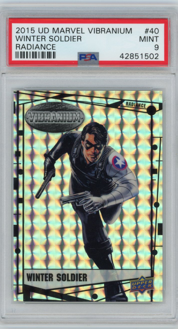 2015 Upper Deck Marvel Vibranium Radiance 40 Winter Soldier Psa 9