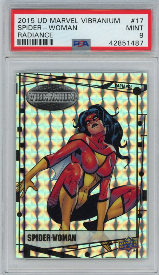 2015 Upper Deck Marvel Vibranium Radiance 17 Spider-woman Psa 9