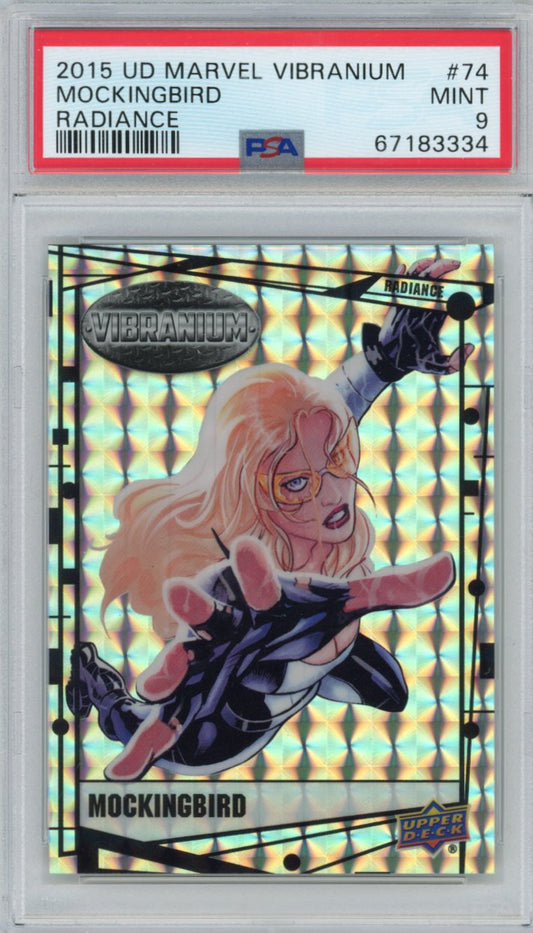 2015 Upper Deck Marvel Vibranium Radiance 74 Mockingbird Psa 9