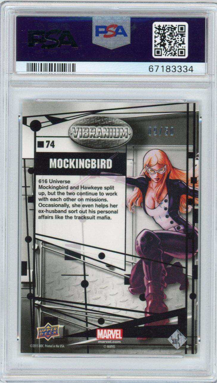 2015 Upper Deck Marvel Vibranium Radiance 74 Mockingbird Psa 9