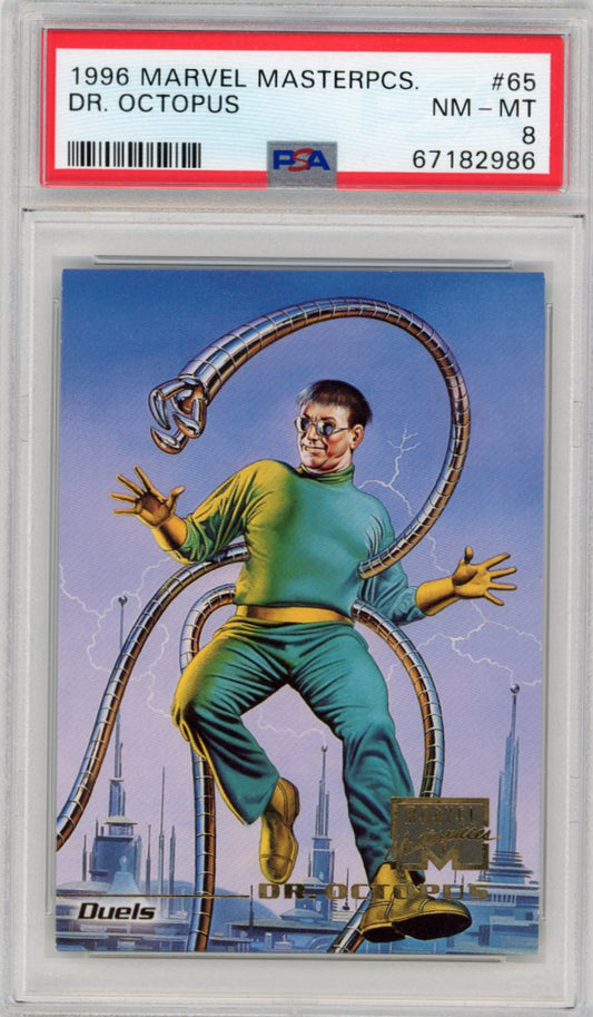 1996 Marvel Masterpieces 65 Dr. Octopus Psa 8