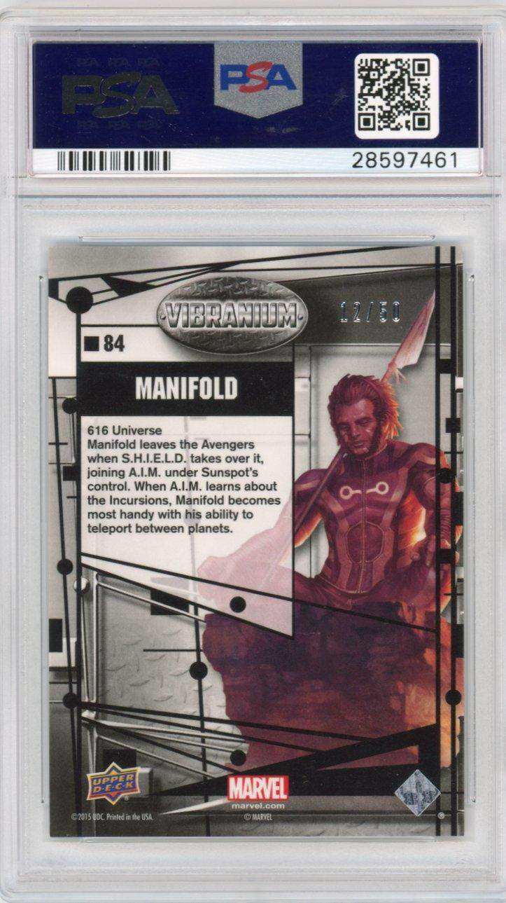 2015 Upper Deck Marvel Vibranium Radiance 84 Manifold Psa 9