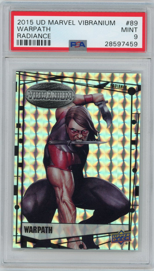 2015 Upper Deck Marvel Vibranium Radiance 89 Warpath Psa 9