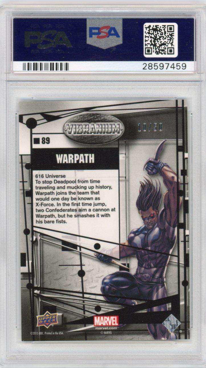 2015 Upper Deck Marvel Vibranium Radiance 89 Warpath Psa 9