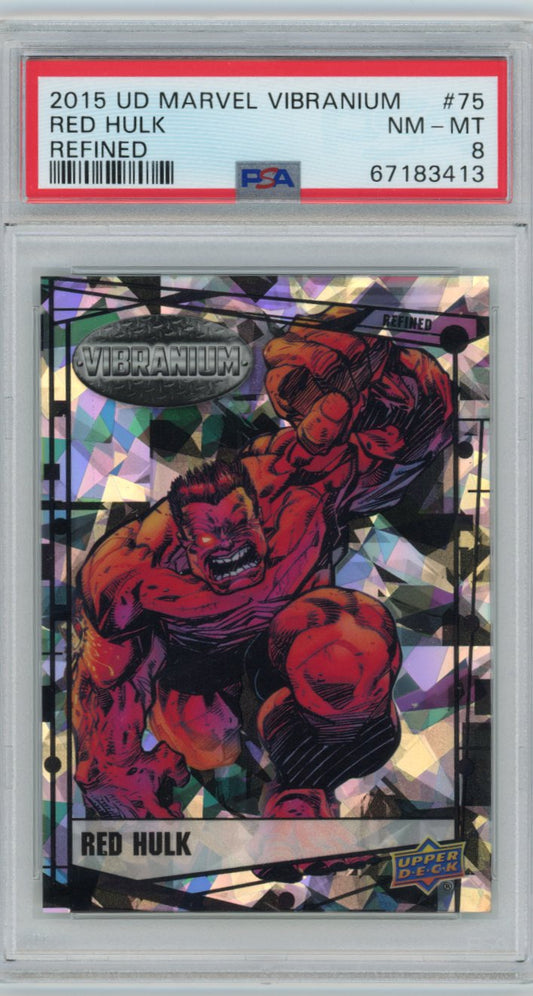 2015 Upper Deck Marvel Vibranium Radiance 75 Red Hulk Psa 9