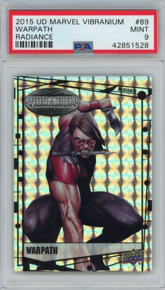 2015 Upper Deck Marvel Vibranium Radiance 89 Warpath Psa 9