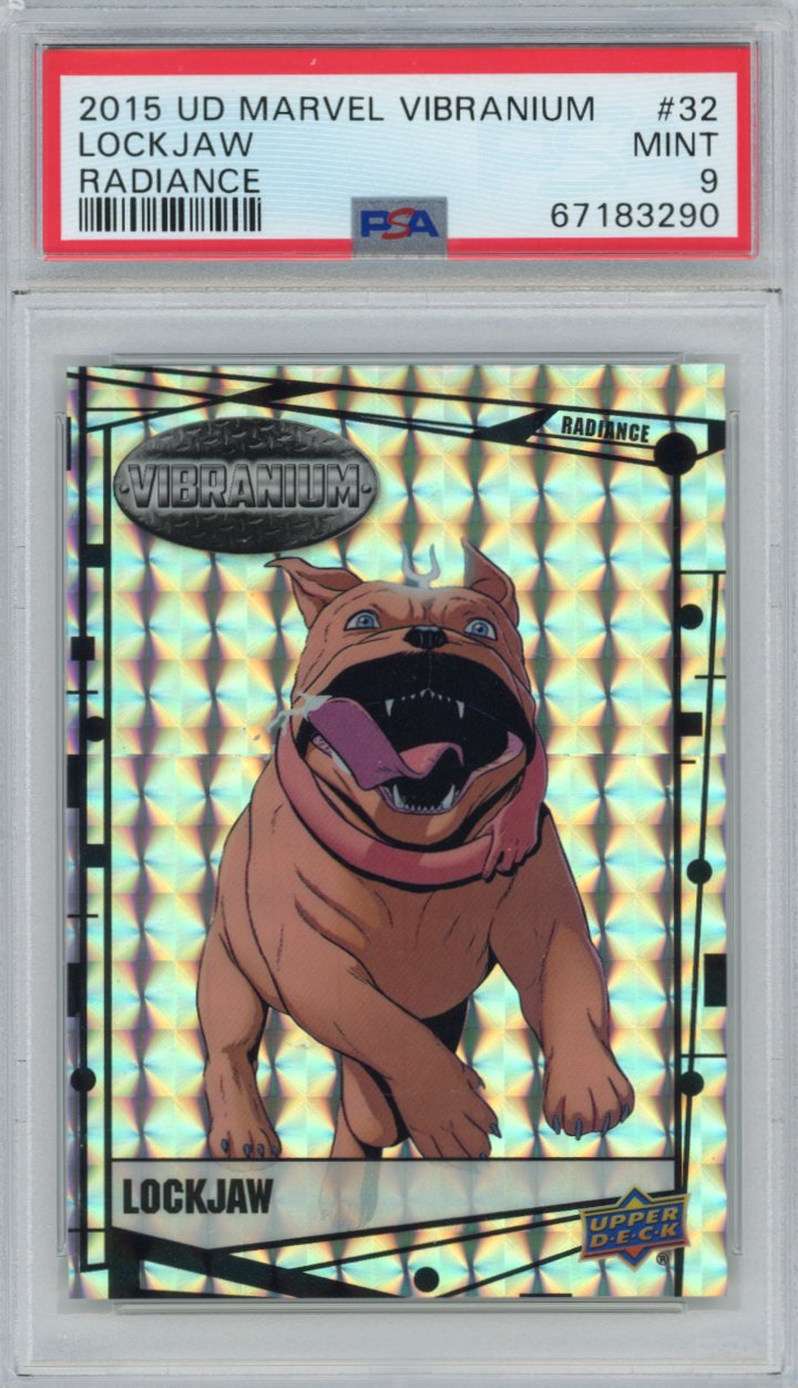 2015 Upper Deck Marvel Vibranium Radiance 32 Lockjaw Psa 9