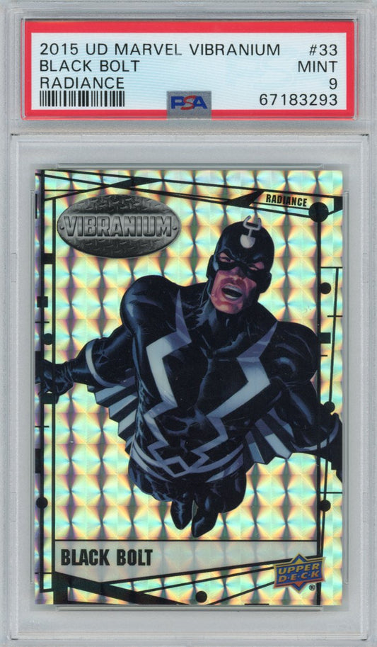 2015 Upper Deck Marvel Vibranium Radiance 33 Black Bolt Psa 9