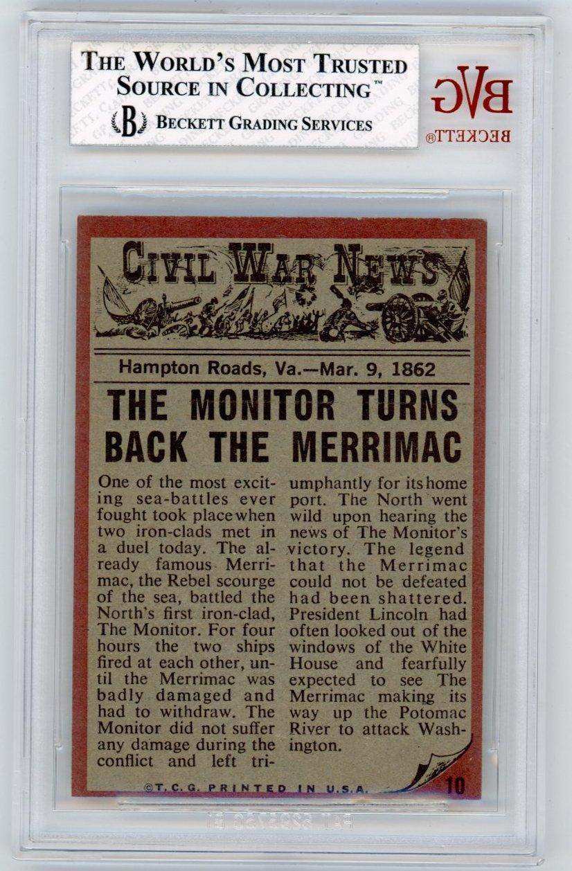 1962 Civil War News Destruction at Sea #10 BGS 6