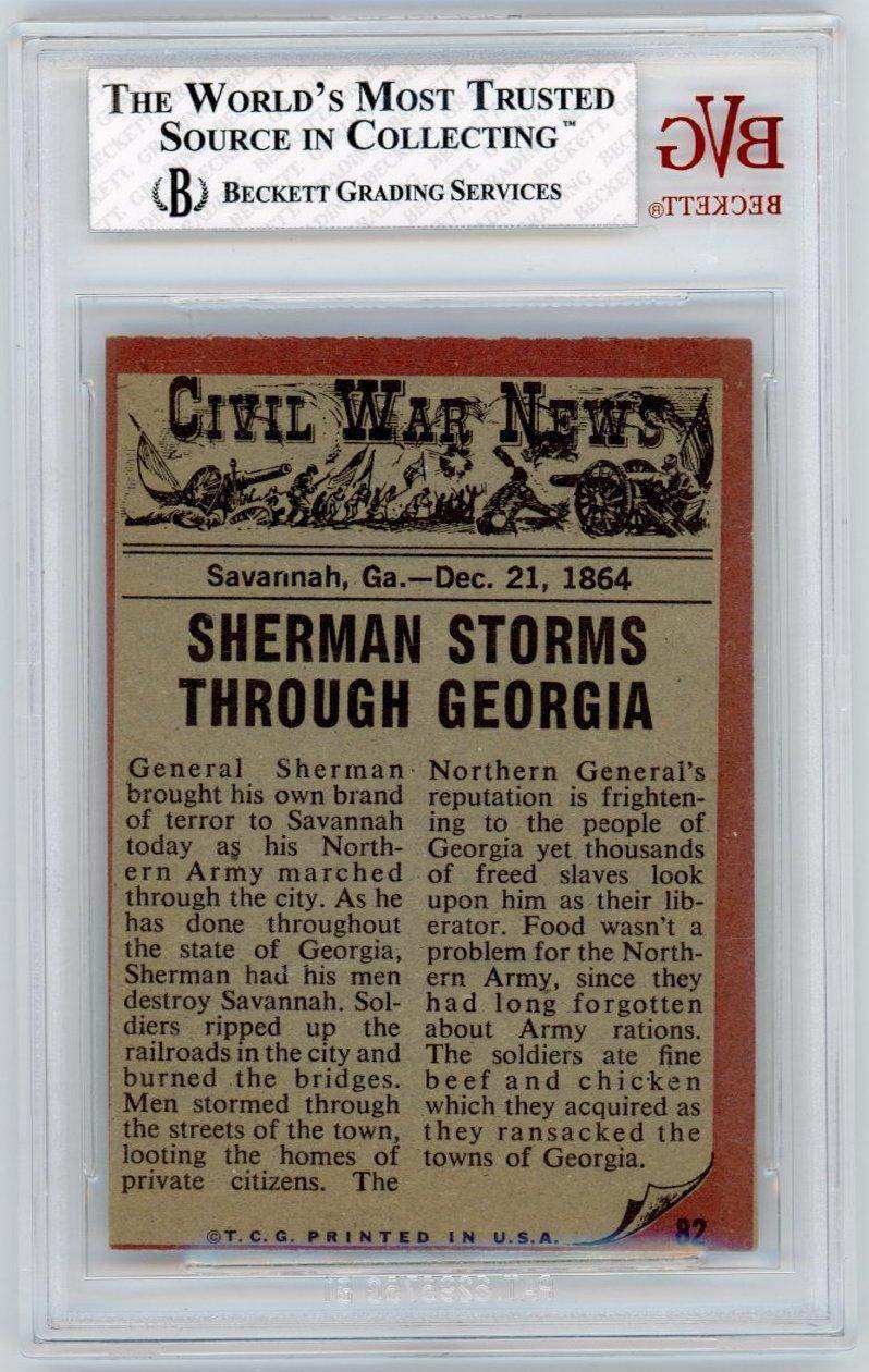 1962 Civil War News Destroying the Rails #82 BGS 6