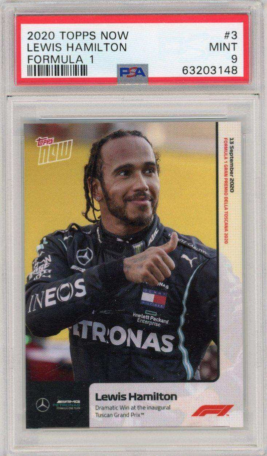 2020 Topps Now Formula 1 #3 Lewis Hamilton Psa 9