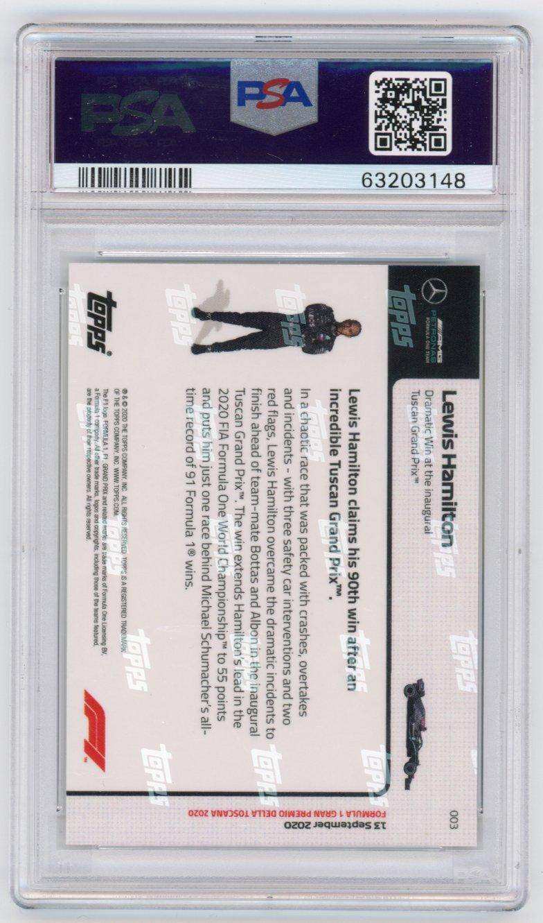 2020 Topps Now Formula 1 #3 Lewis Hamilton Psa 9