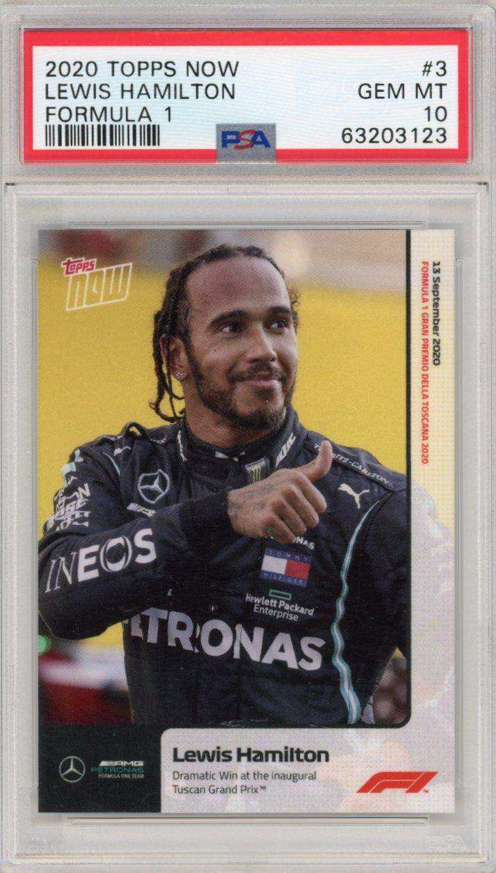 2020 Topps Now Formula 1 #3 Lewis Hamilton PSA 10