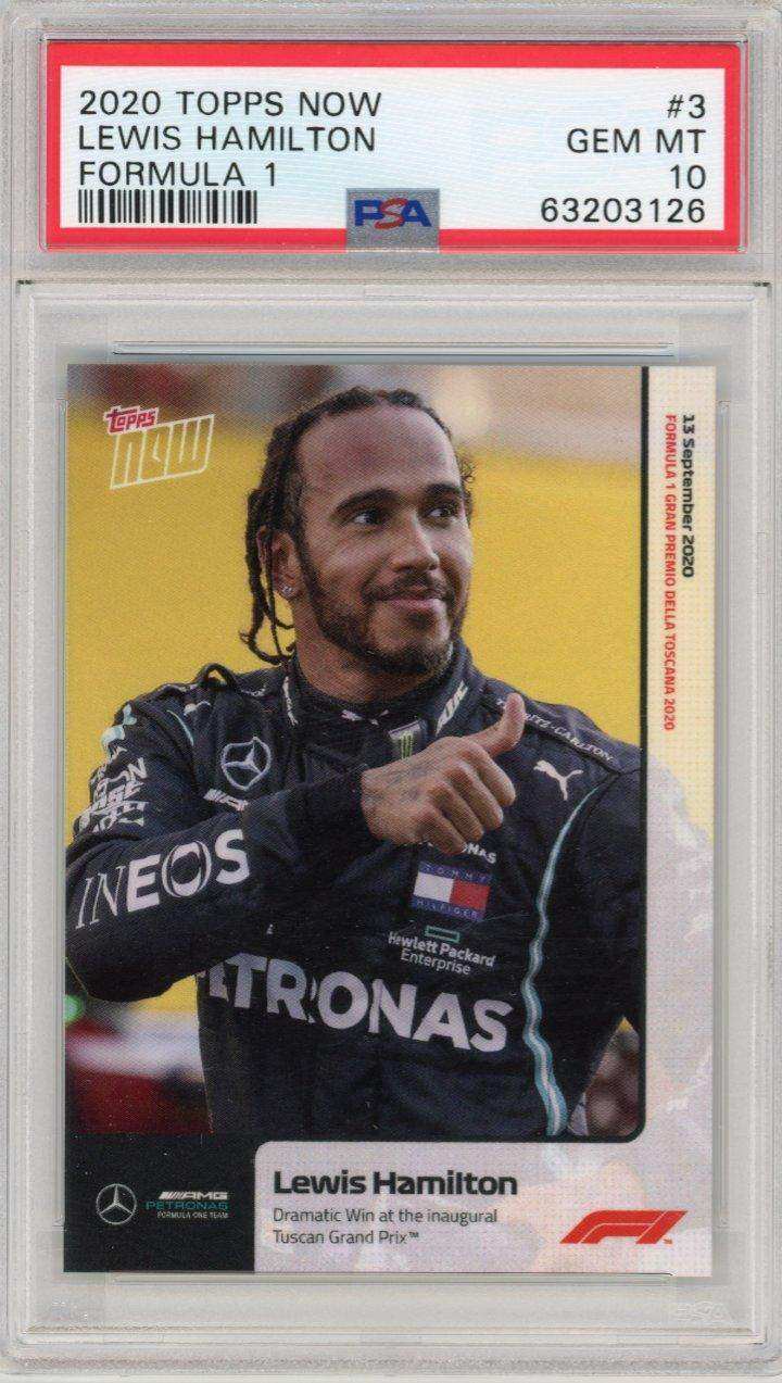 2020 Topps Now Formula 1 #3 Lewis Hamilton PSA 10