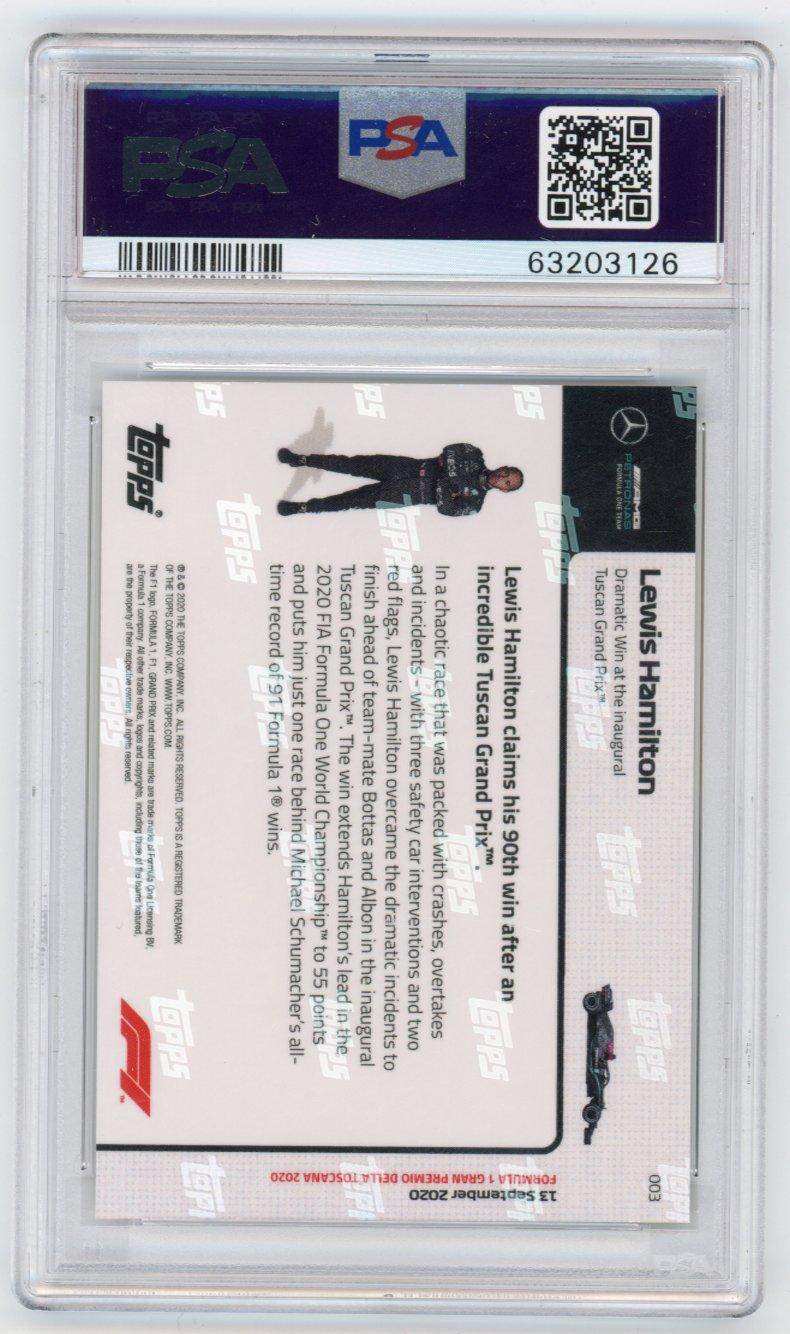 2020 Topps Now Formula 1 #3 Lewis Hamilton PSA 10