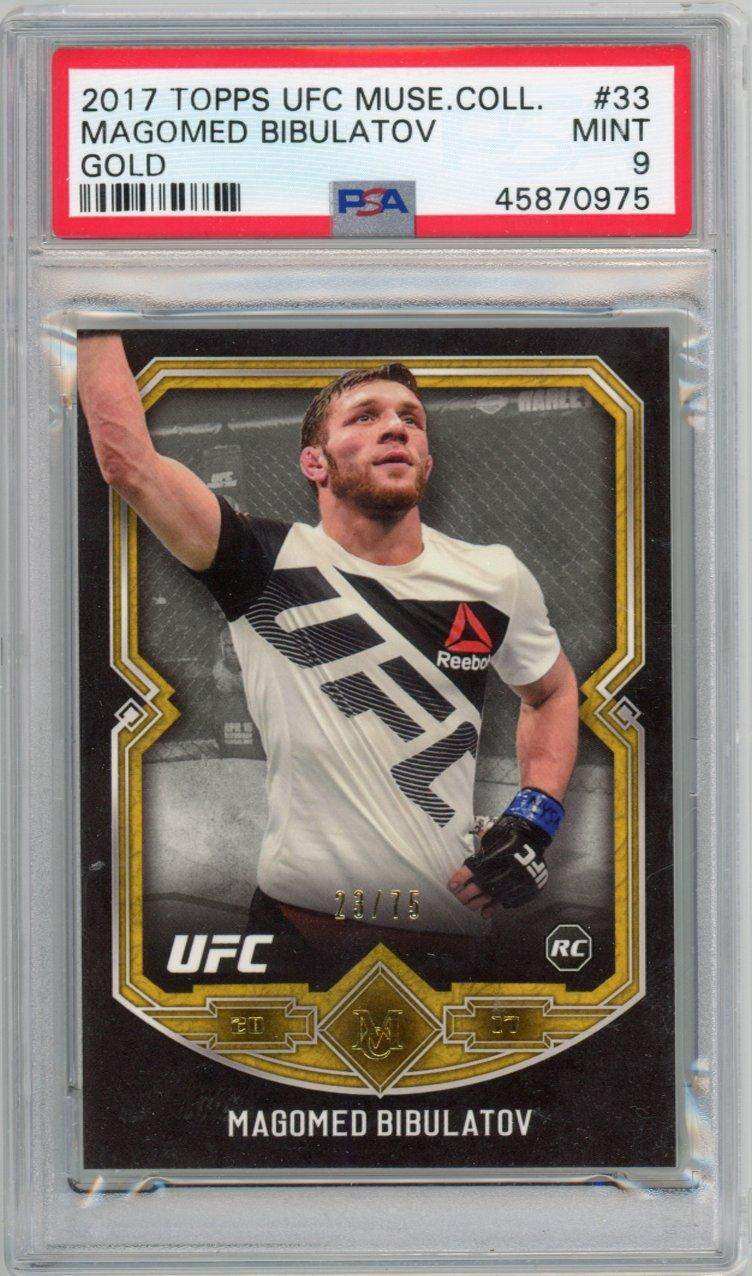 2017 topps ufc museum collection magomed bibulatov #33 psa 9