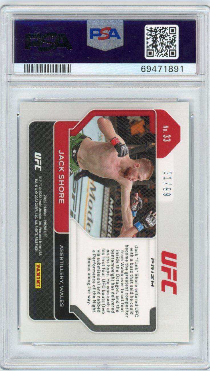 2022 Panini Prizm UFC Jack Shore #33 PSA 10