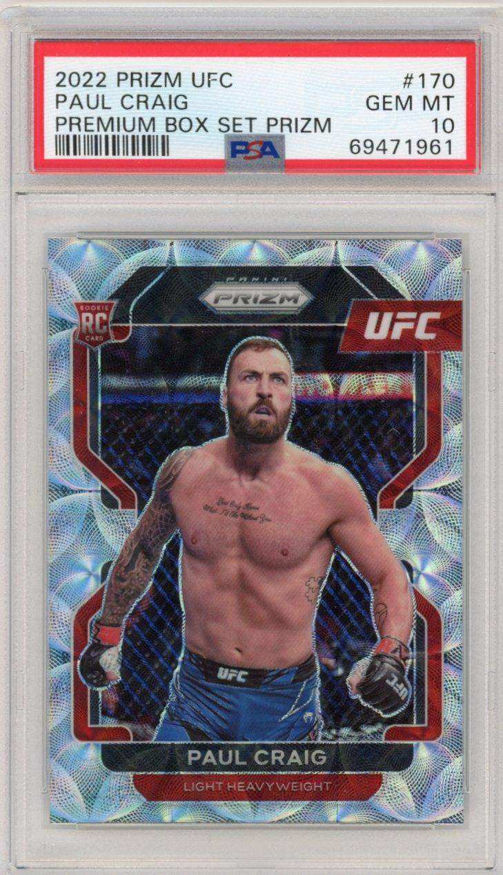 2022 panini prizm ufc paul craig #170 psa 10