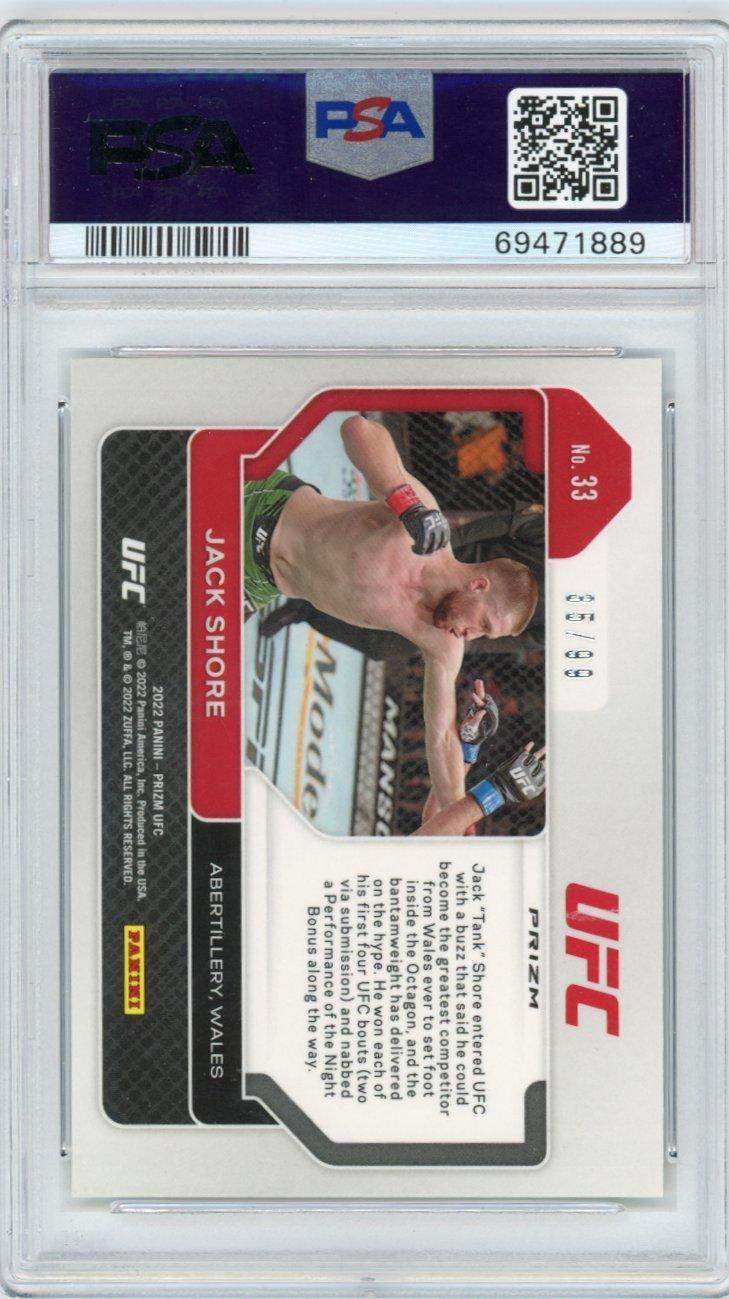 2022 Panini Prizm UFC Jack Shore #33 PSA 10