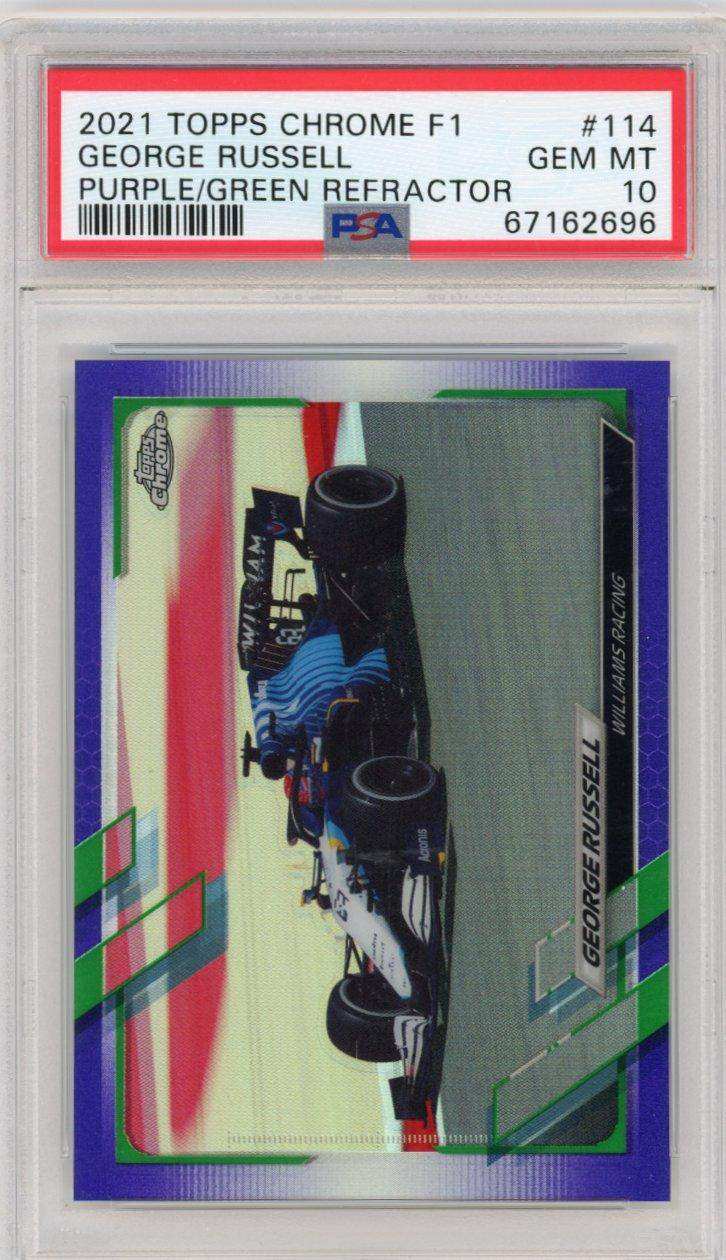 2021 Topps Chrome Formula 1 George Russell #114 PSA 10