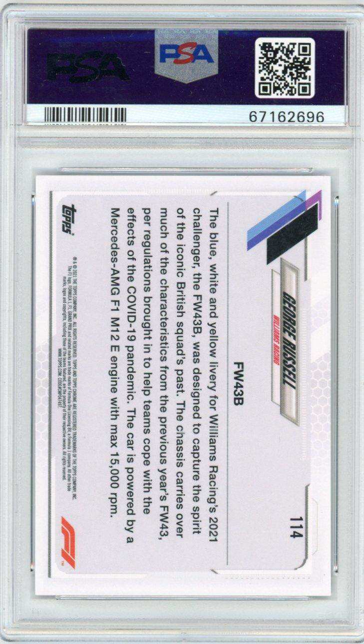 2021 Topps Chrome Formula 1 George Russell #114 PSA 10