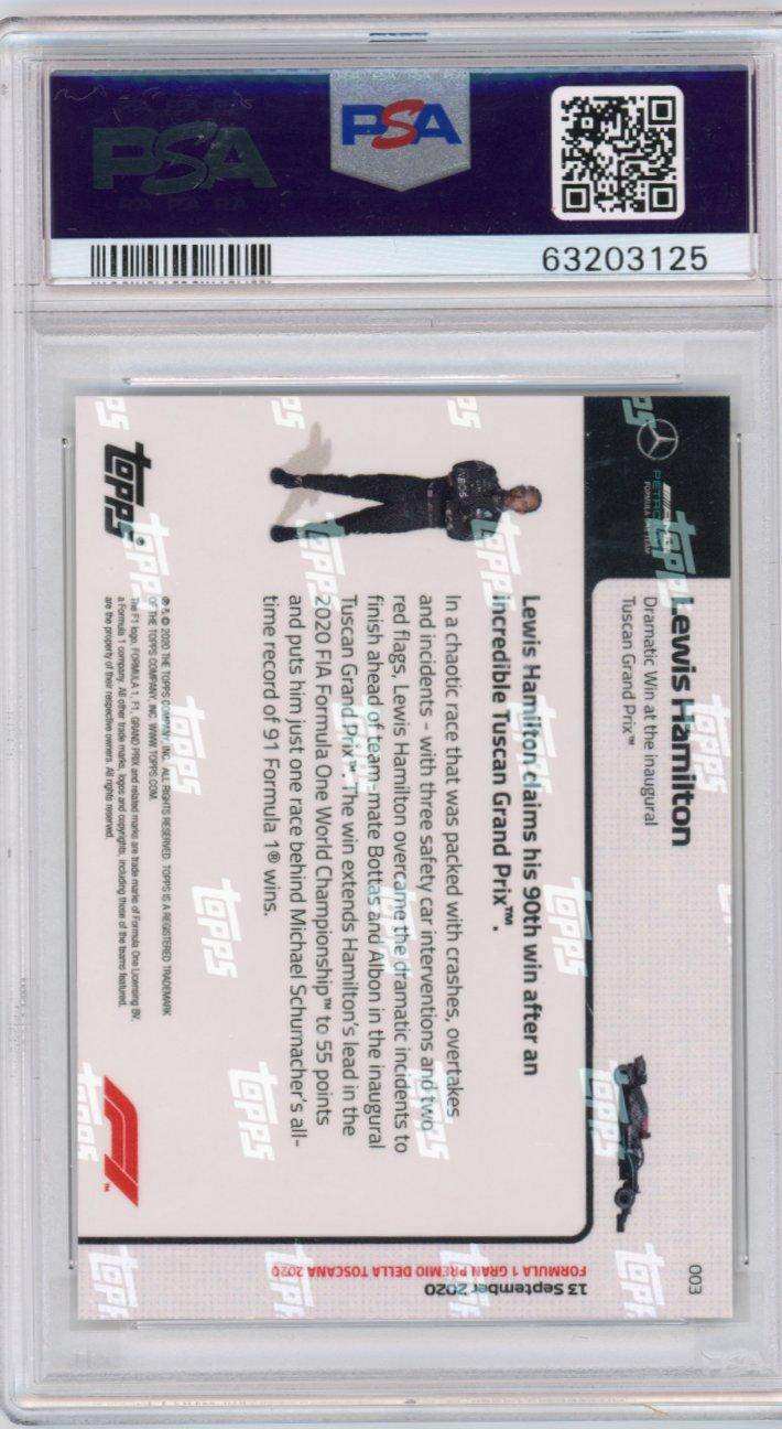 2020 Topps Now Formula 1 #3 Lewis Hamilton PSA 10