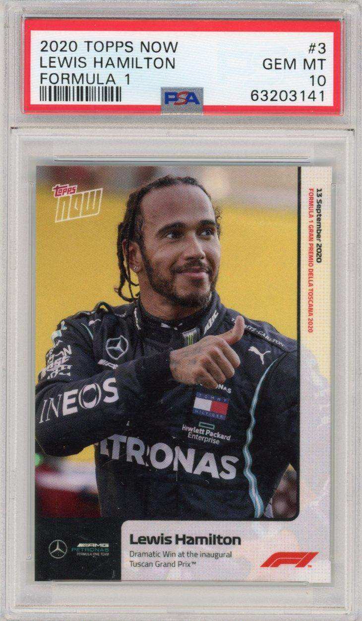 2020 Topps Now Formula 1 #3 Lewis Hamilton PSA 10